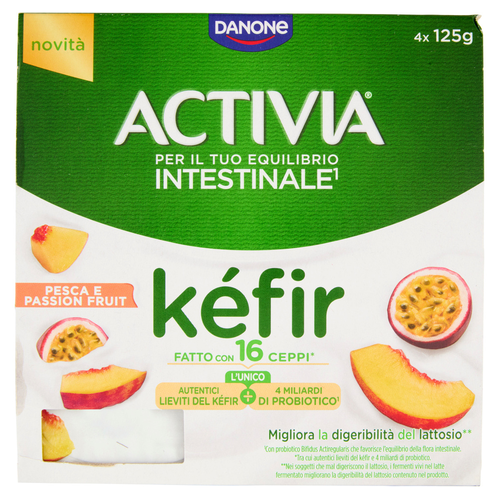 Activia Kéfir Al Cucchiaio, Pesca E Passion Fruit, Con Autentici ...