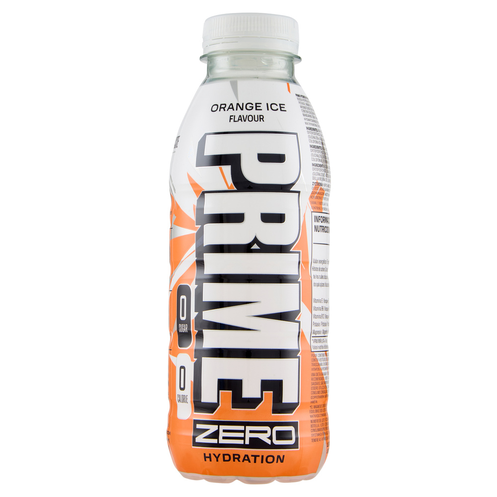 Prime Zero Hydration Orange Ice Flavour 500 Ml - Easycoop.com