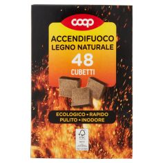 Accendifuoco Legno Naturale 48 Cubetti 240 G
