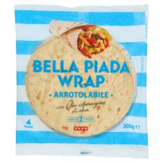 Bella Piada Wrap Arrotolabile Con Olio Extra Vergine Di Oliva 4 X 75 G
