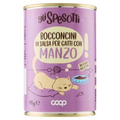 Bocconcini I Salsa Per Gatti Con Manzo! 415 G