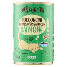 Bocconcini In Salsa Per Gatti Adulti Con Salmone 415 G
