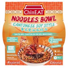 Chineat Noodles Bowl Cantones Soy Style Mild 255 G