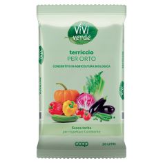 Coop Vivi Verde Terriccio Per Orto Senza Torba Agricoltura Biologica 20 Litri