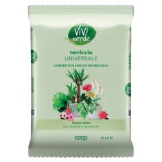 Coop Vivi Verde Terriccio Universale 10 Litri Senza Torba Per Agricoltura Biologica
