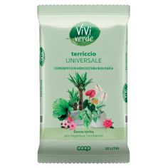 Coop Vivi Verde Terriccio Universale 20 Litri Senza Torba Per Agricoltura Biologica
