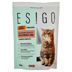 Crocchette Ricche In Pollo Fresco E Riso Gatti Adulti Sterilizzati 800 G