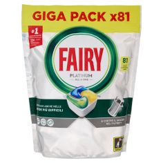 Fairy Pastiglie Lavastoviglie Platinum All In One, Detersivo Piatti Limone, 81 Capsule 1207 G