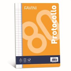 Favini Protocollo 30 Fogli A4 80g/m² Rigatura C Con Margine Righe 4 E 5 Elementare