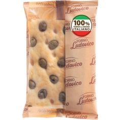 Forno Ludovico Focaccia Tradizionale Con Olive E Farina Di Grano Italiano 170g