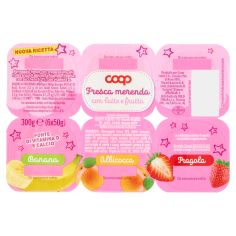 Fresca Merenda Con Latte E Frutta Banana, Albicocca, Fragola 6 X 50 G