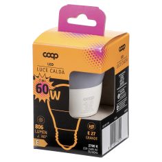 Led Sfera Luce Calda 60w E27 806 Lumen 360°