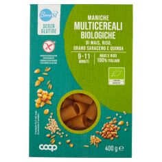 Maniche Multicereali Biologiche Di Mais, Riso, Grano Saraceno E Quinoa Senza Glutine 400 G