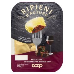 Mezzelune Con Brasato E Barolo Dop Ripieni D'autore 250 G