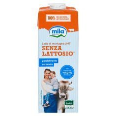 Mila Senza Lattosio* Latte Di Montagna Uht Parzialmente Scremato 1000 Ml