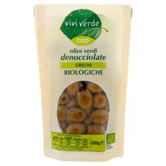 Olive Verdi Denocciolate Greche Biologiche 200 G
