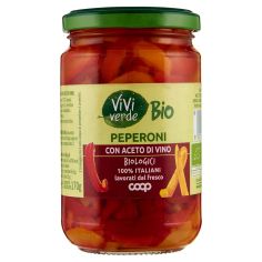 Peperoni Con Aceto Di Vino Biologici 100% Italiani 300 G