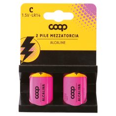Pile Mezza Torcia Alcaline 1,5 V / C - Lr14 2 Pz