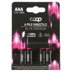 Pile Ministilo Alta Energia 1,5 V / Aaa - Lr03 4 Pz