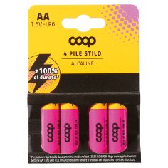 Pile Stilo Alcaline 1,5 V / Aa - Lr6 4 Pz