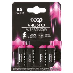 Pile Stilo Alta Energia 1,5 V / Aa - Lr6 4 Pz