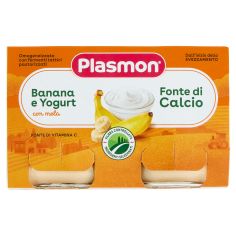 Plasmon Omogeneizzato Con Fermenti Lattici Pastorizzati Banana E Yogurt Con Mela 2 X 120 G