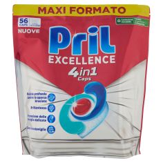Pril Excellence 4in1 Caps 56pz (1013,6g)
