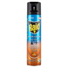 Raid Mosche E Zanzare Spray Fiori D'arancio Insetticida, Antizanzare E Antimosche, 400 Ml