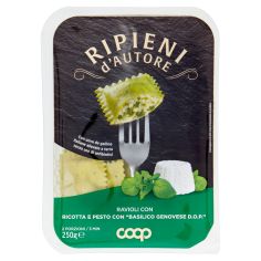 Ripieni D'autore Ravioli Con Ricotta E Pesto Con 'basilico Genovese D.o.p.' 250 G