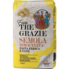 Semola Rimacinata Grano Duro Tre Grazie 1 Kg