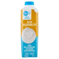 Senza Lattosio* Alta Digeribilità Latte Parzialmente Scremato Microfiltrato 1 L