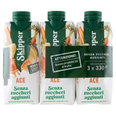 Skipper Zuegg Ace Senza Zuccheri Aggiunti 3 X 330 Ml