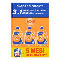 Sole Bianco Splendente (tripacco) 123 Lavaggi 3 X 1,845 L