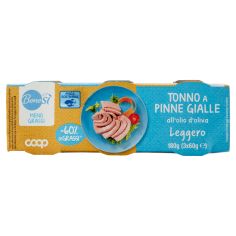 Tonno A Pinne Gialle All'olio Di Oliva Leggero 3 X 60 G