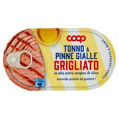 Tonno A Pinne Gialle Grigliato In Olio Extra Vergine Di Oliva 145 G
