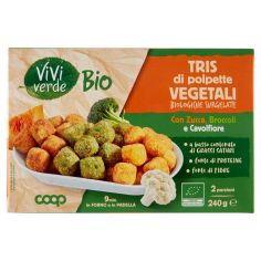 Tris Di Polpette Vegetali Biologiche Surgelate 240 G