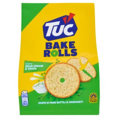 Tuc Bake Rolls Gusto Sour Cream & Onion Cotto Al Forno - 150 G