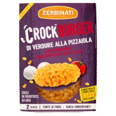 Zerbinati Crockburger Di Verdure Alla Pizzaiola Con Pomodoro E Mozzarella Fior Di Latte 2 X 80 G