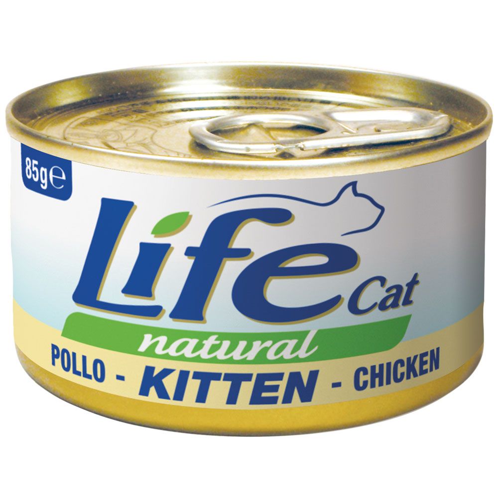 life cat kitten 85g naravna piščančja jajca mokra hrana za mucke