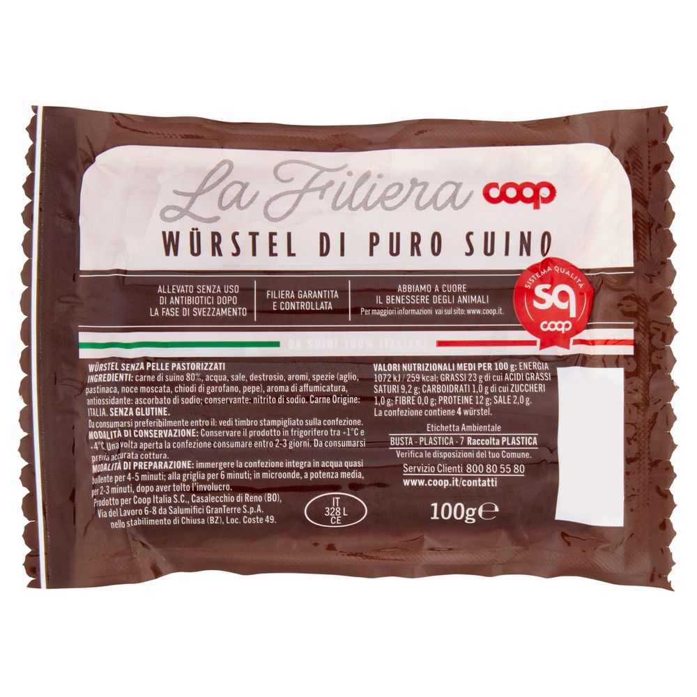 čisti svinjski okraski iz 100 % italijanskih prašičev, 100 g